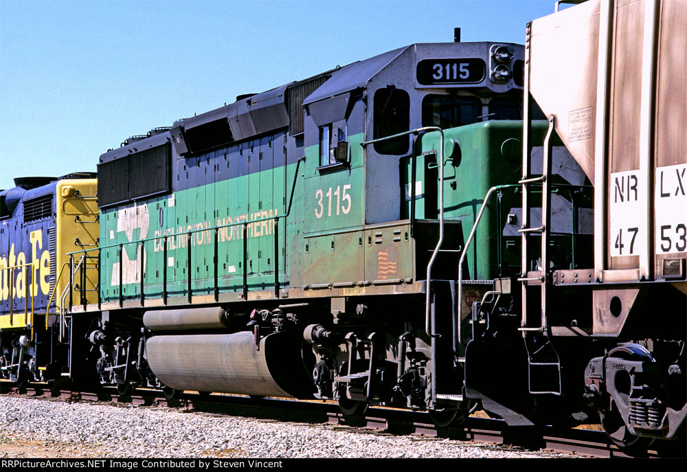 Burlington Northern GP50 BN #3115 on former Santa Fe Escondido local